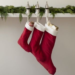 West elm Velvet Stocking, large